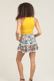 MARLA FLORAL PRINT LACE TRIM SKORT