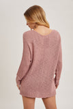 Nicole Reverse Seam Loose Fit Sweater