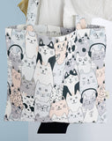 Happy Kitty Cat Tote Bag