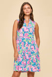Lizzy Floral Wrinkle-Free Tiered Dress