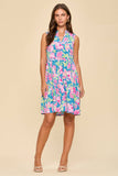 Lizzy Floral Wrinkle-Free Tiered Dress