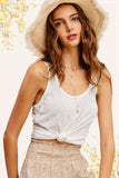 Iris Loose Fit Lightweight Sleeveless Tank Top