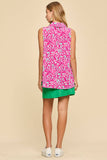 Skylar Collared Sleeveless Blouse Tank