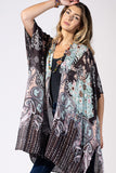 Mint Chocolate Viscose Kimon