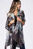 Mint Chocolate Viscose Kimon