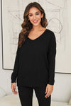 Evan 3/4 Sleeve V-Neck Sweater