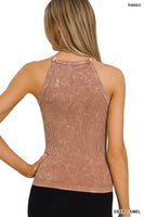 Zola Stone Washed Ribbed Cami Top