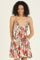 Holly V Neck Open Back Mini Sundress