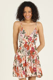 Holly V Neck Open Back Mini Sundress