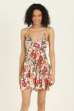 Holly V Neck Open Back Mini Sundress