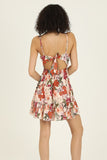 Holly V Neck Open Back Mini Sundress