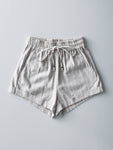 Judy Relaxed Fit Linen Beige Shorts