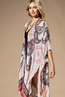 Pink Paisley Kimono