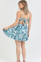 Sandra V Neck Open Back Mini Sundress