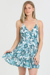 Sandra V Neck Open Back Mini Sundress