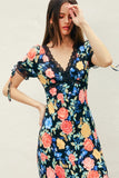 Toni Floral & Lace Maxi Dress