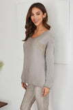 Erica Metallic Foil Spray Sweater-Assorted