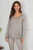 Erica Metallic Foil Spray Sweater-Assorted