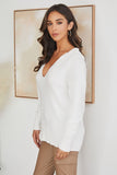 Paula Polo Collar White Sweater