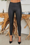 Nikki High Waist Motion Pu Black Legging