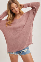 Nicole Reverse Seam Loose Fit Sweater