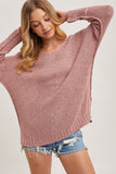 Nicole Reverse Seam Loose Fit Sweater