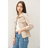 CROPPED UTILITY SAFARI JACKET