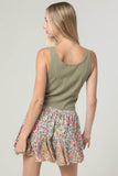 Della Mixed Print Shorts