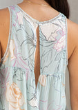 Resort Floral Print Flowy Tank Top-2 Colors