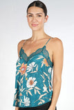Julia Spring Floral Lace Trim Cami