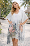 Flamingo Tropical Kimono/Cover-Up