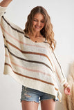 Erica Multi Color Strip Sweater