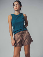 Julie Linen Drawstring Shorts