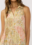 Dora Sleeveless Collared Maxi Dress