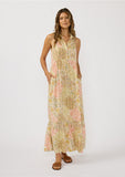 Dora Sleeveless Collared Maxi Dress
