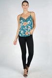 Julia Spring Floral Lace Trim Cami