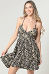 MARNI ADJUSTABLE BACK V NECK PRINTED DRESS