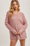 Nicole Reverse Seam Loose Fit Sweater