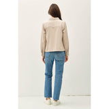 CROPPED UTILITY SAFARI JACKET