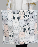 Happy Kitty Cat Tote Bag