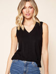 Betty V-Neck Sleeveless Tank Topb