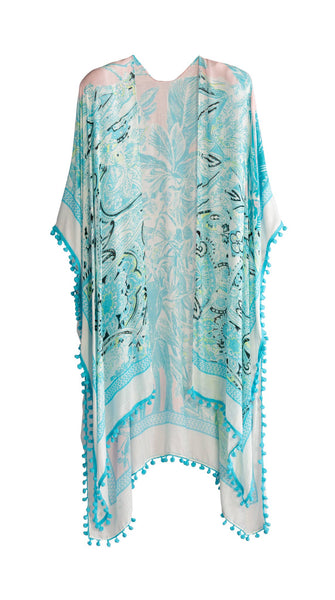 Belize Turquoise Kimono